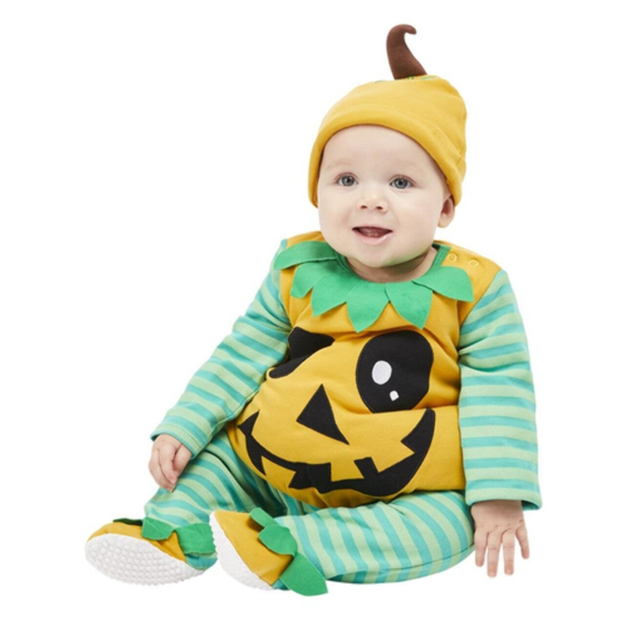 Op deze afbeelding zie je een Kostuums, van het merk Smiffy's. Baby Pompoen Kind Kostuum