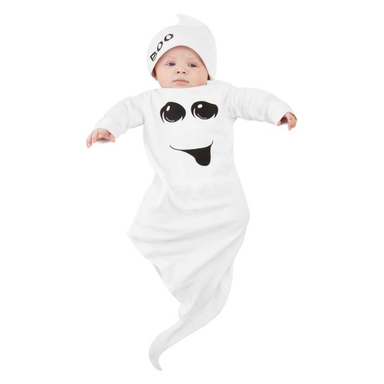 Op deze afbeelding zie je een Kostuums, van het merk Smiffy's. Baby Spook Kind Kostuum