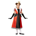 Hartenkoningin Rood-Zwart Meisje Kostuum