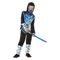 Ninja Warrior Futuristisch Blauw Jongen Kostuum