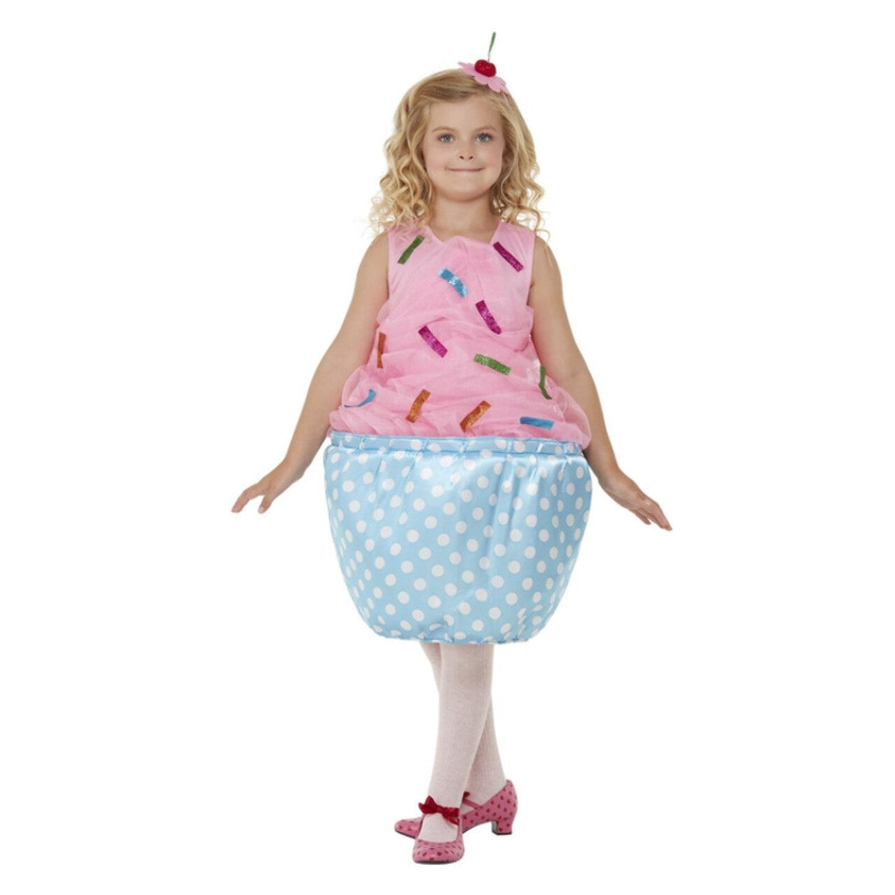 Op deze afbeelding zie je een Kostuums, van het merk Smiffy's. Schattig Cupcake Jurkje Meisje