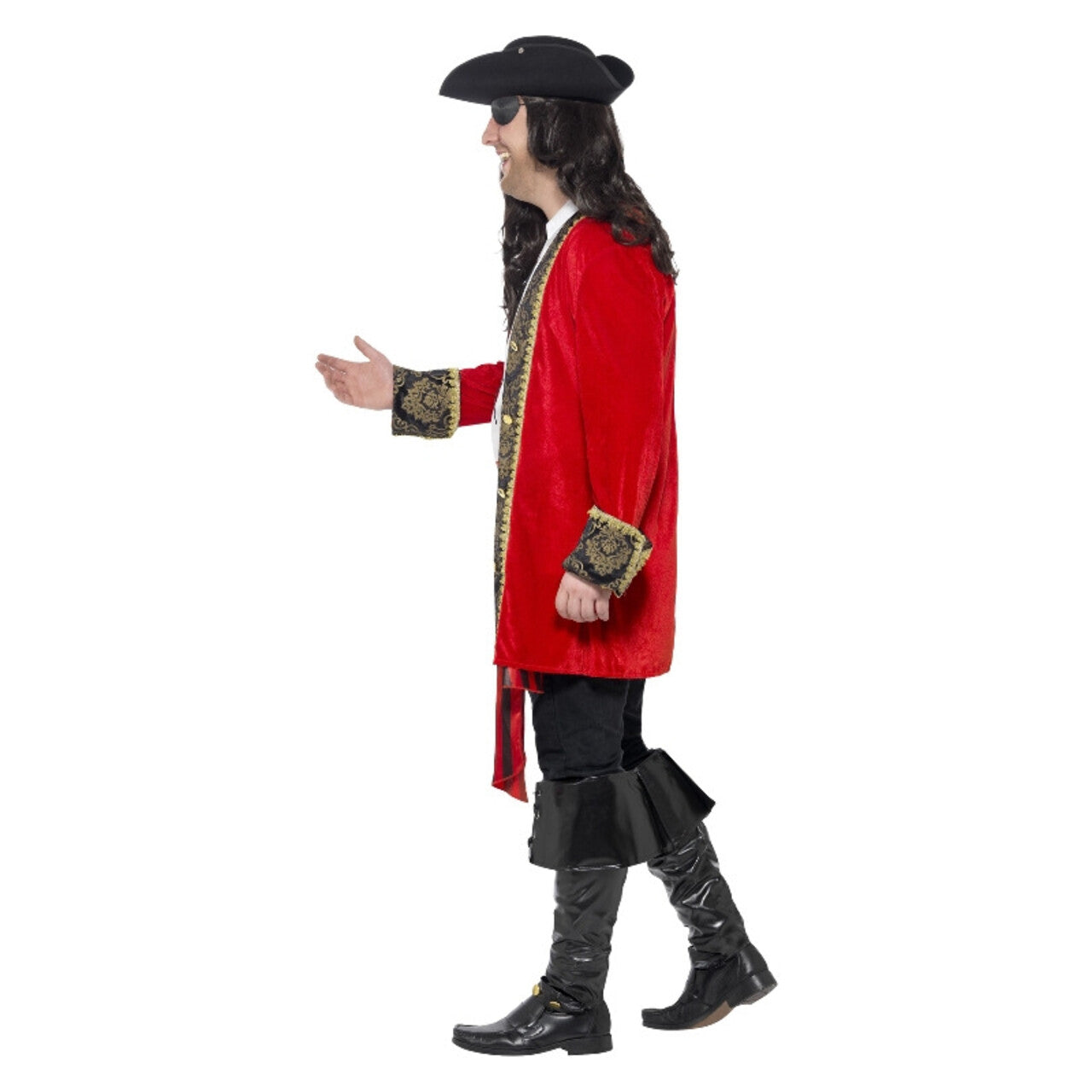 Op deze afbeelding zie je een Kostuums, van het merk Smiffy's. Kapitein Van De Piratenvloot Man Kostuum