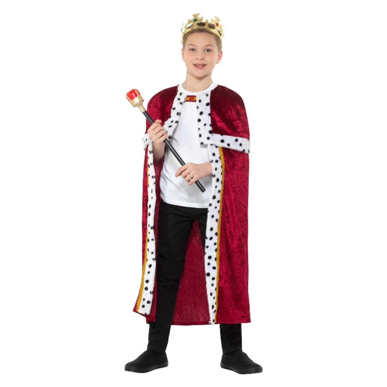 Op deze afbeelding zie je een Kostuums, van het merk Smiffy's. Als Een Ware Koning Of Koningin Kind Kind Kostuum