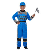 Op deze afbeelding zie je een Kostuums, van het merk Smiffy's. F1 Coureur Snelste Rondetijd Jongen Kostuum