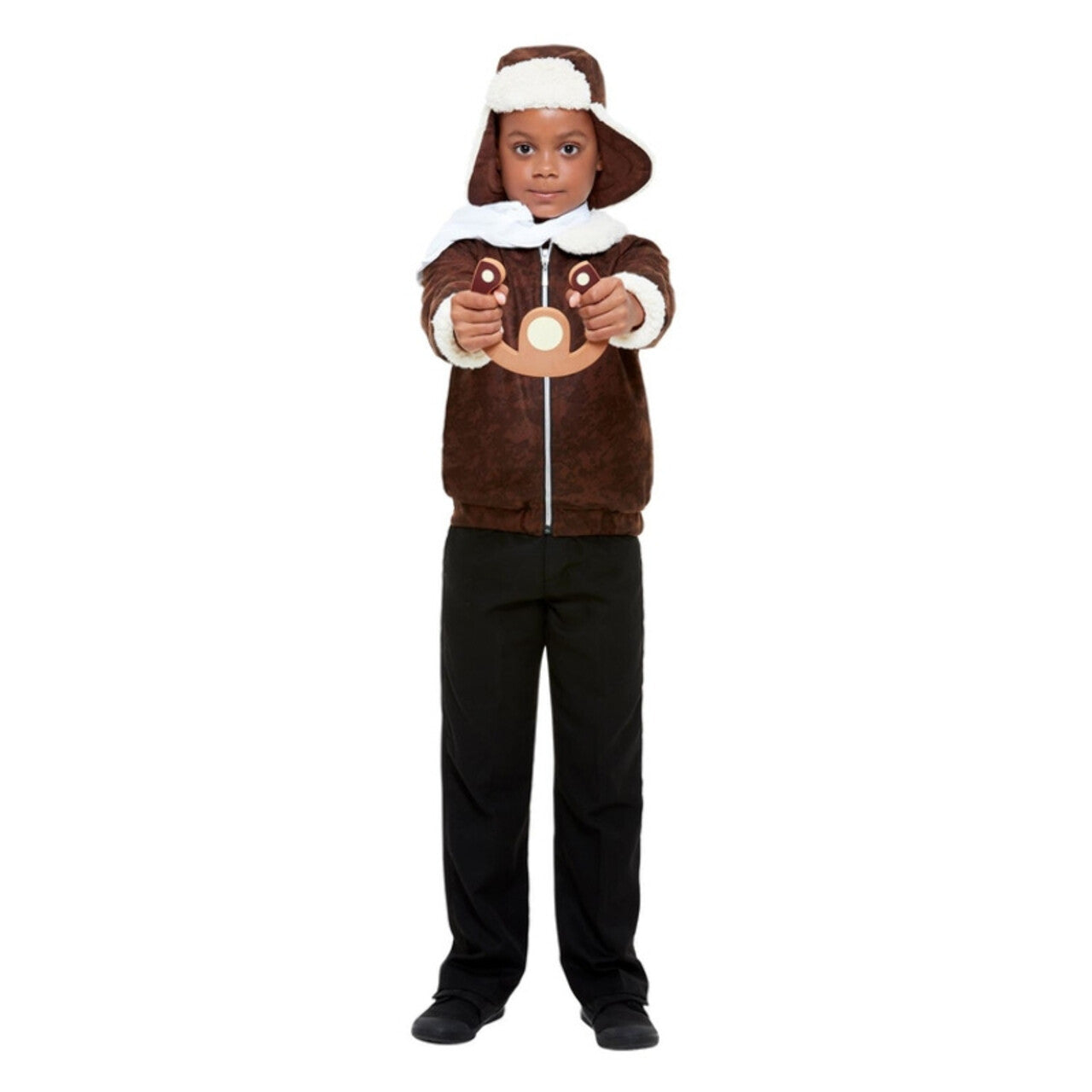 Op deze afbeelding zie je een Kostuums, van het merk Smiffy's. Eerste Wereldoorlog Straaljager Piloot Kind Jongen Kostuum