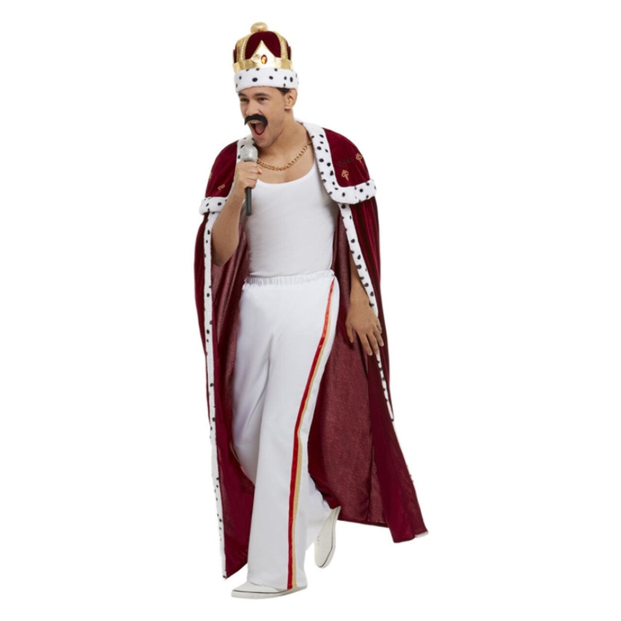 Op deze afbeelding zie je een Kostuums, van het merk Smiffy's. Zingende King Queen Man Kostuum