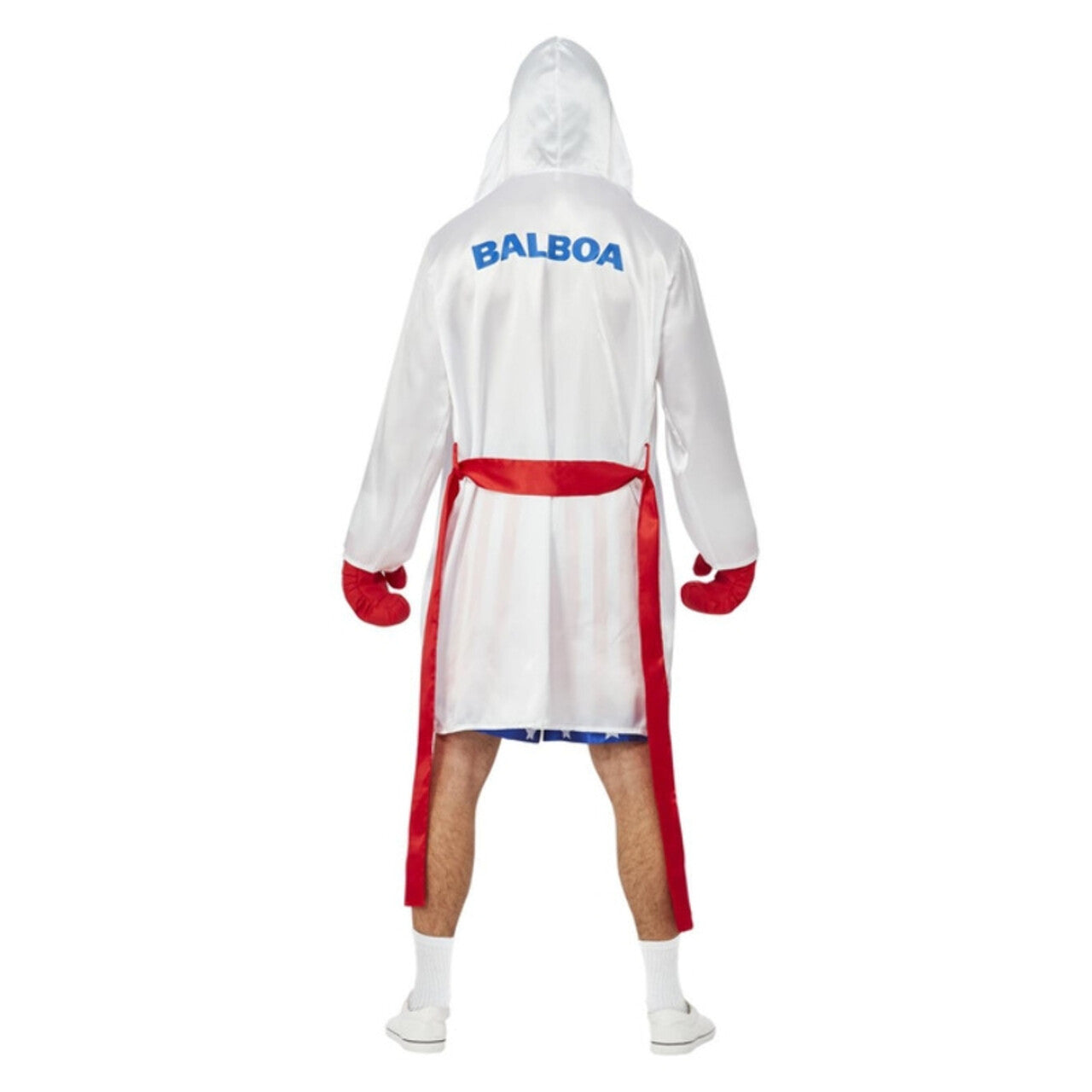 Op deze afbeelding zie je een Kostuums, van het merk Smiffy's. Legendarische Bokslegende Rocky Balboa Man Kostuum