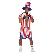 Op deze afbeelding zie je een Kostuums, van het merk Smiffy's. Zwaargewicht Boks Kampioen Apollo Creed Man Kostuum