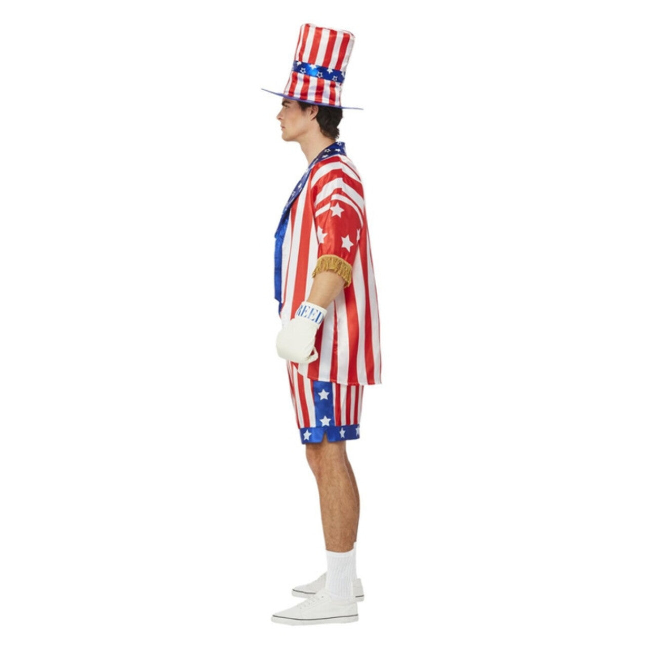 Op deze afbeelding zie je een Kostuums, van het merk Smiffy's. Zwaargewicht Boks Kampioen Apollo Creed Man Kostuum