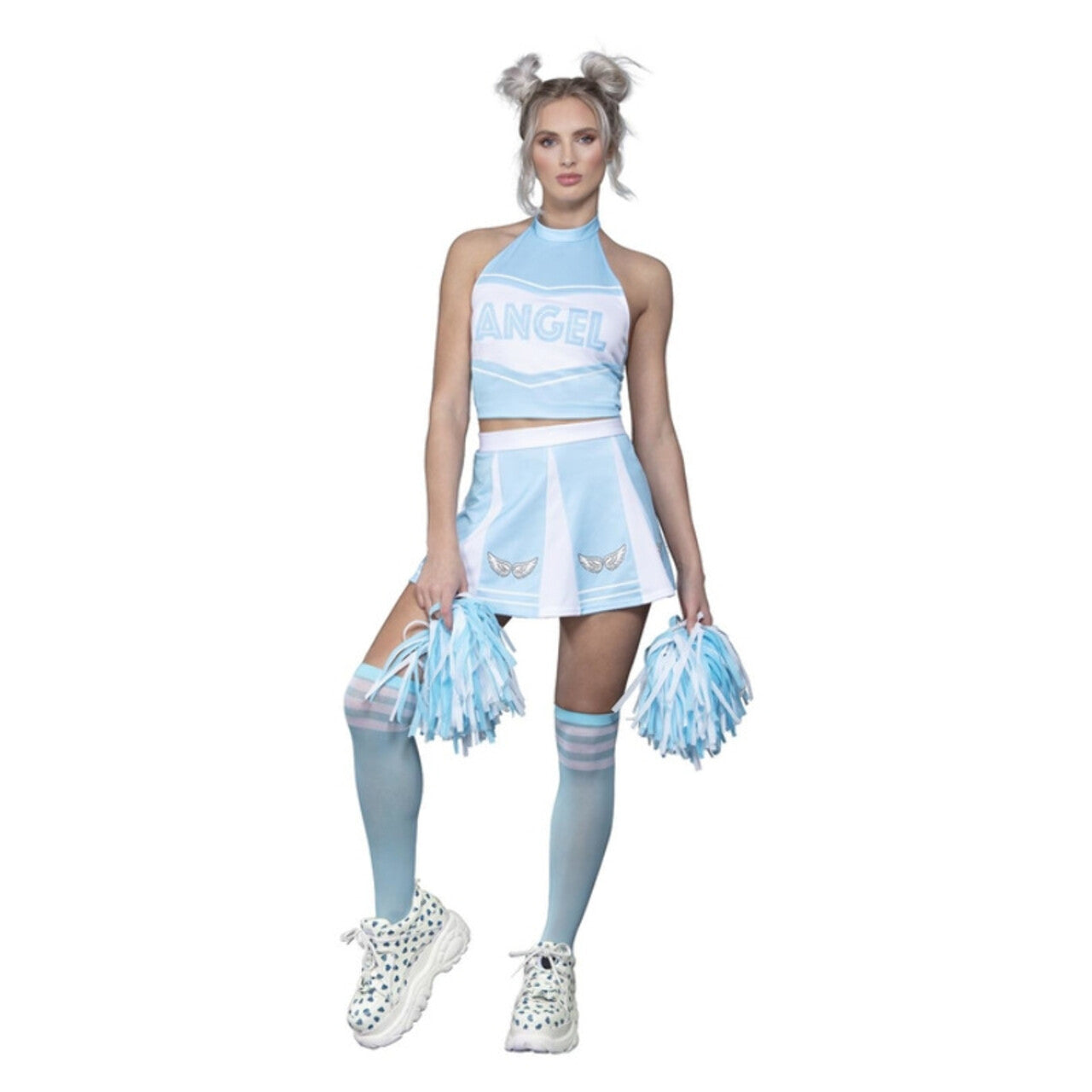 Op deze afbeelding zie je een Kostuums, van het merk Smiffy's. Hemelse Engelen Cheerleader Vrouw Kostuum