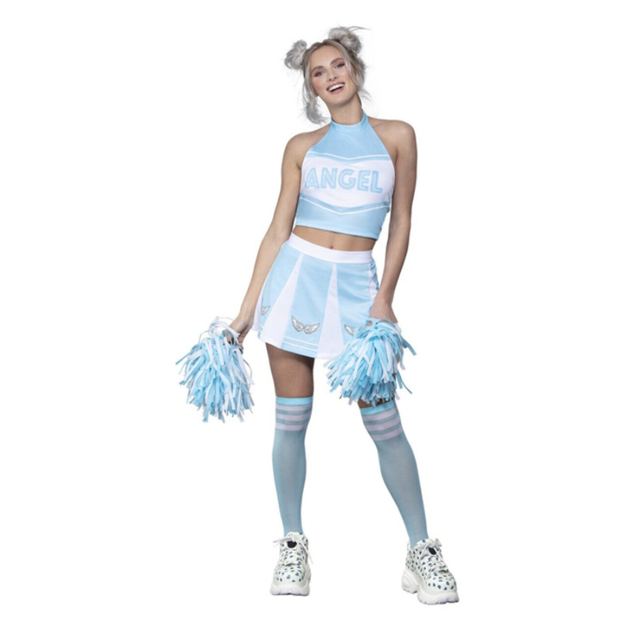 Op deze afbeelding zie je een Kostuums, van het merk Smiffy's. Hemelse Engelen Cheerleader Vrouw Kostuum