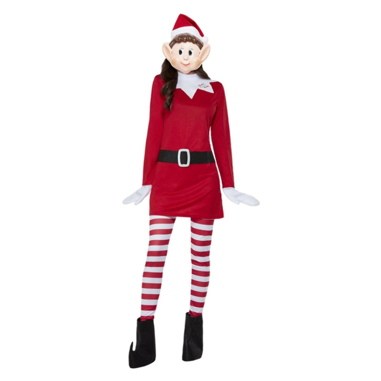 Op deze afbeelding zie je een Kostuums, van het merk Smiffy's. Rebelse Kerst Elfie Vrouw Kostuum