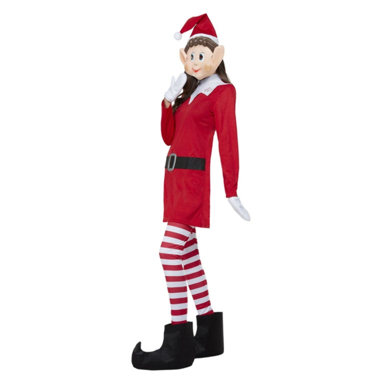 Op deze afbeelding zie je een Kostuums, van het merk Smiffy's. Rebelse Kerst Elfie Vrouw Kostuum