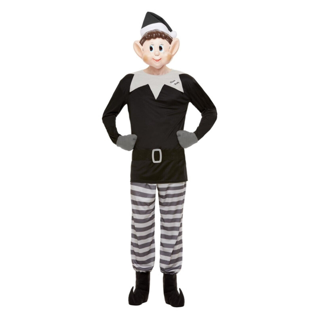 Op deze afbeelding zie je een Kostuums, van het merk Smiffy's. Baldadige Kerst Elf Man Kostuum