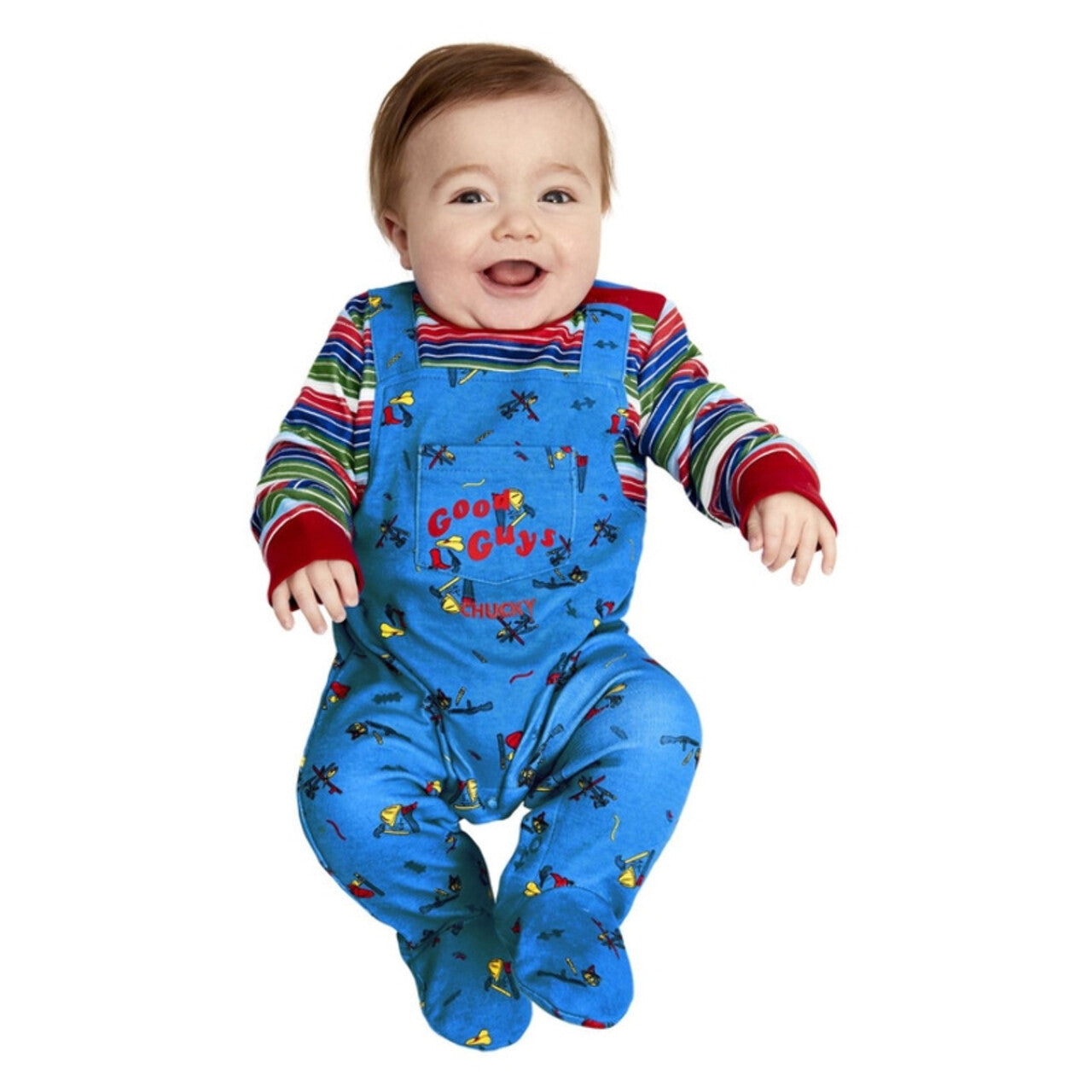 Op deze afbeelding zie je een Kostuums, van het merk Smiffy's. Schattige Chucky Pop Kind Kostuum