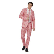 Op deze afbeelding zie je een Kostuums, van het merk Smiffy's. Komische Roze Pink Panther Man Kostuum