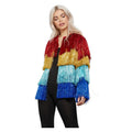 Trots Als Een Regenboog Pauw Flapper Jas Vrouw