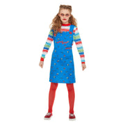 Op deze afbeelding zie je een Kostuums, van het merk Smiffy's. Vreselijke Jaloerse Vriendin Chucky Meisje Kostuum