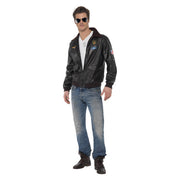 Op deze afbeelding zie je een Kostuums, van het merk Smiffy's. Top Gun Bomber Jas Iceman