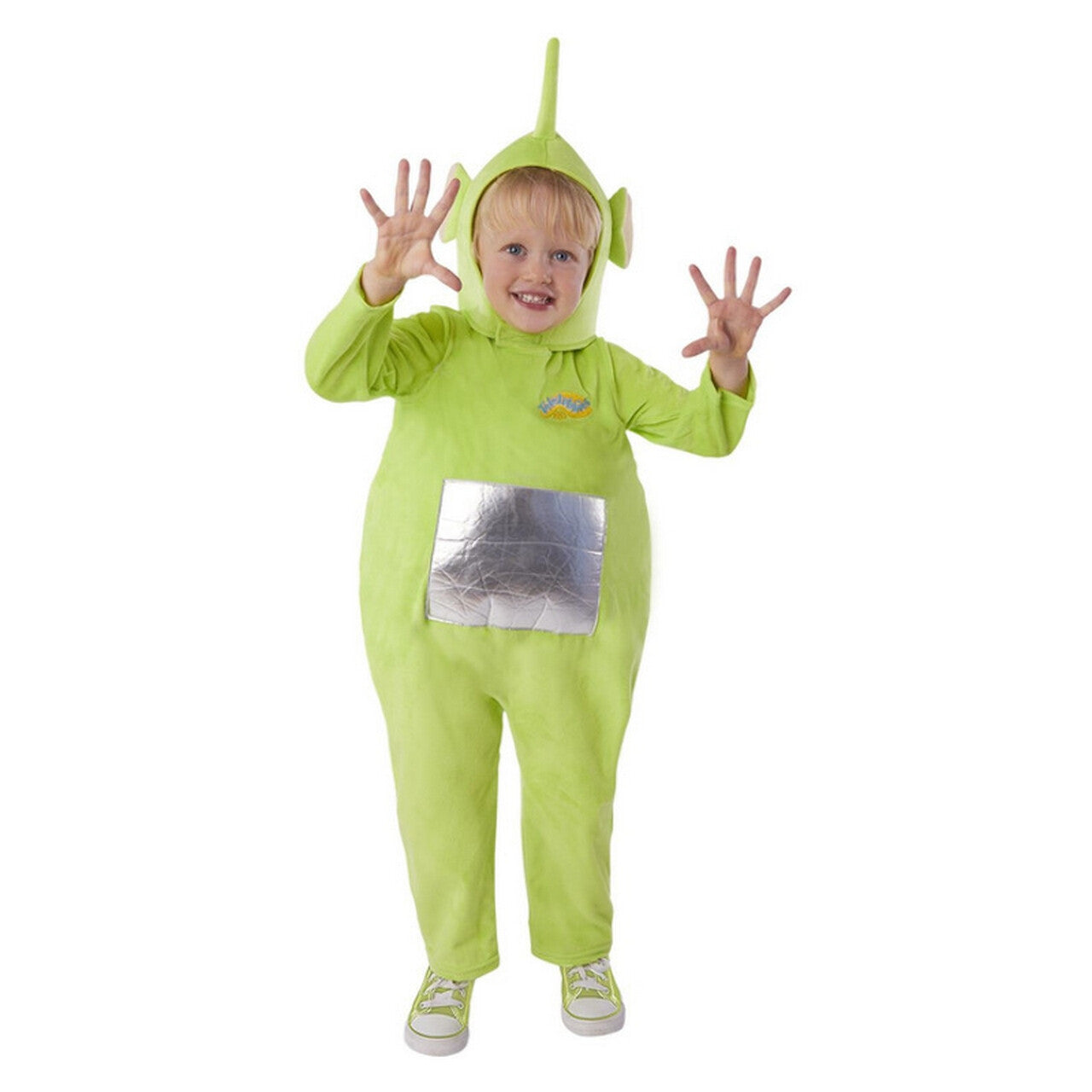 Op deze afbeelding zie je een Kostuums, van het merk Smiffy's. Teletubbies™ Dipsy Groen Kind Kostuum