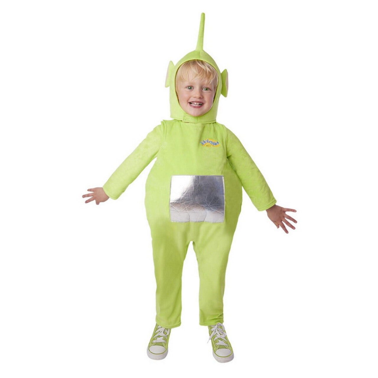 Op deze afbeelding zie je een Kostuums, van het merk Smiffy's. Teletubbies™ Dipsy Groen Kind Kostuum
