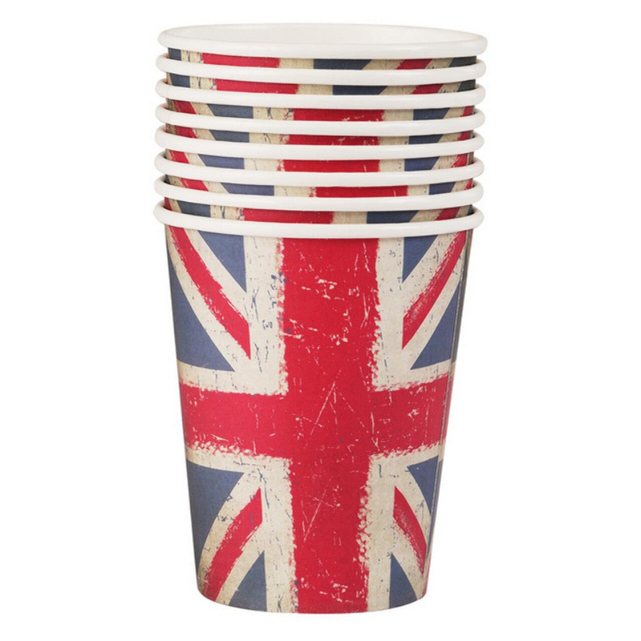 Op deze afbeelding zie je een Decoratie, van het merk Smiffy's. Engelse Vlag Feest Bekers