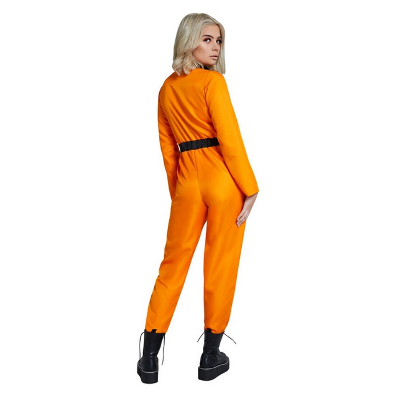 Op deze afbeelding zie je een Kostuums, van het merk Smiffy's. Team Orange Astronaut Vrouw Kostuum