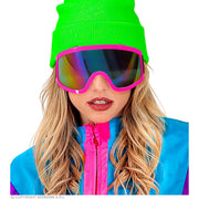 Op deze afbeelding zie je een Accessoires, van het merk Widmann. Ski-Bril 80s Neon Roze