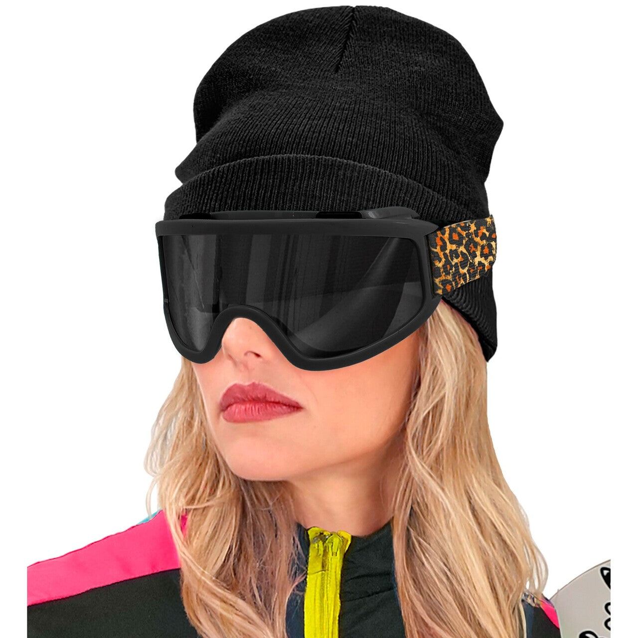 Op deze afbeelding zie je een Accessoires, van het merk Widmann. Panter Slick Ski Bril