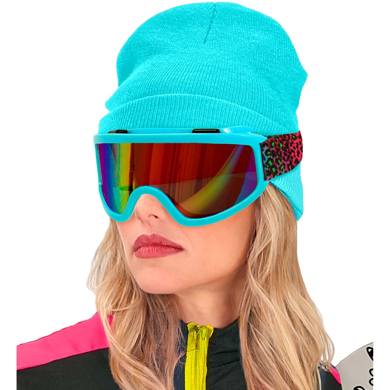 Op deze afbeelding zie je een Accessoires, van het merk Widmann. Blue Ice Panter Ski Bril
