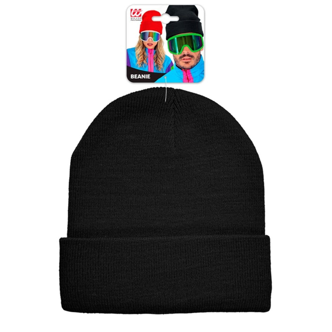 Op deze afbeelding zie je een Accessoires, van het merk Widmann. Zwarte Winter Muts Black Beanie