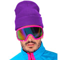 Paarse Winter Muts Purple Snow Beanie