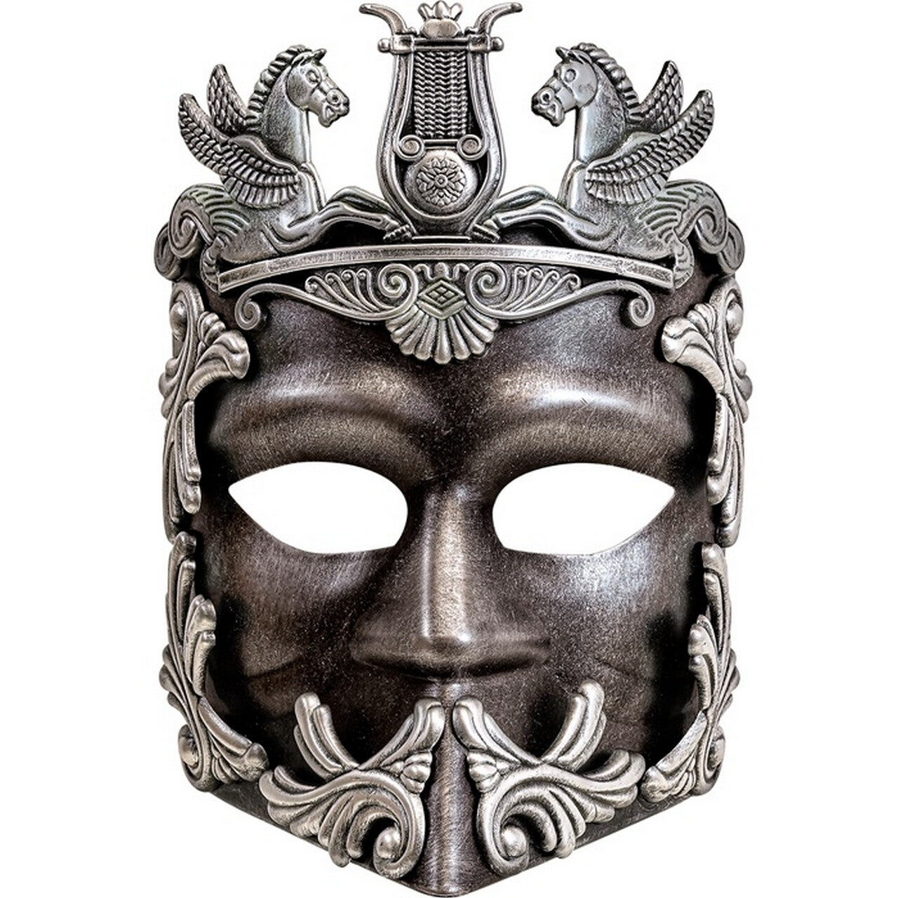 Op deze afbeelding zie je een Accessoires, van het merk Widmann. Victory Of Greece Masker Zilver