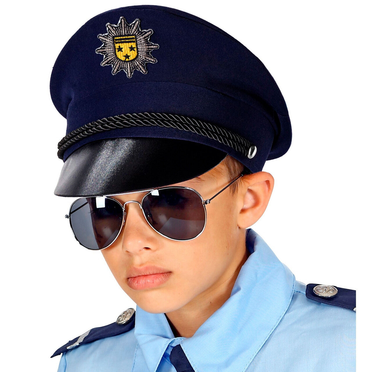 Op deze afbeelding zie je een Accessoires, van het merk Widmann. Politie Pet Star Department Kind