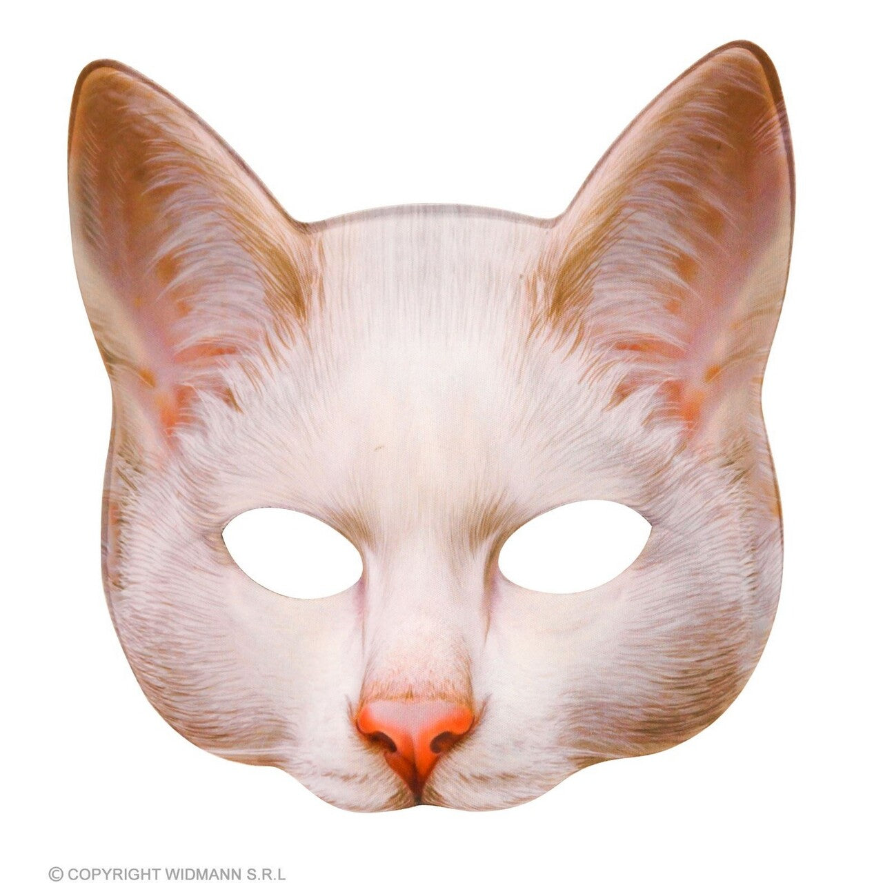 Op deze afbeelding zie je een Accessoires, van het merk Widmann. Masker Witte Kat