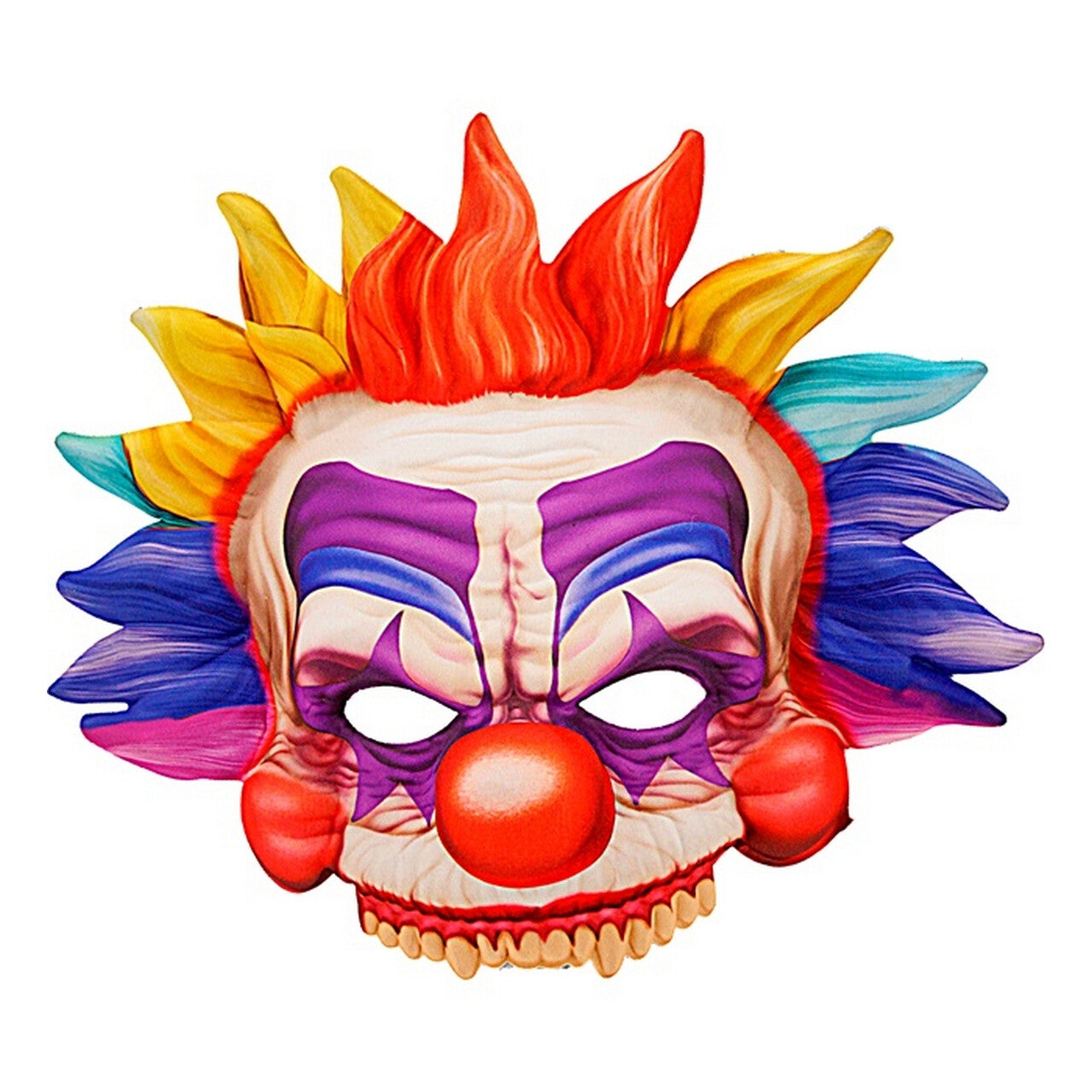 Op deze afbeelding zie je een Accessoires, van het merk Widmann. Regenboog Killer Clown Masker