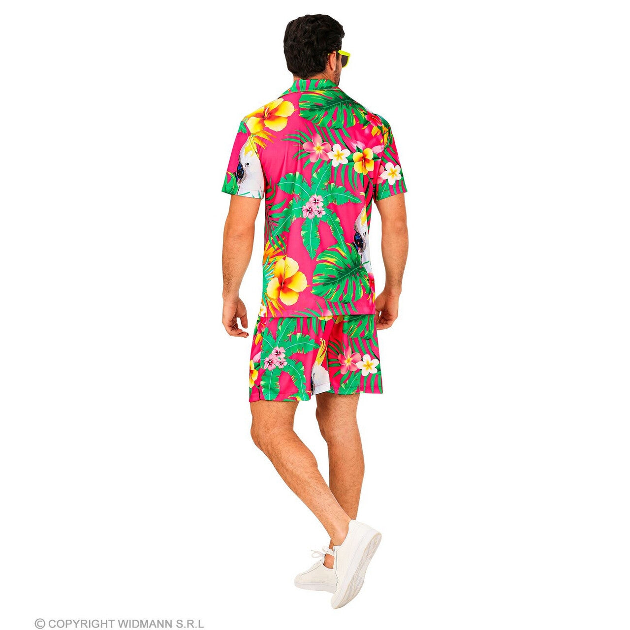 Op deze afbeelding zie je een Kostuums, van het merk Widmann. Tropical Summer Heat Roze Man Kostuum