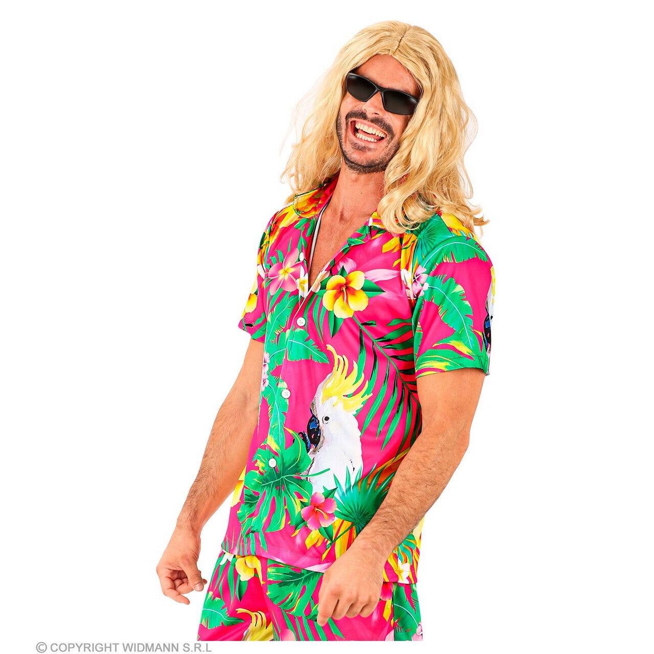 Op deze afbeelding zie je een Kostuums, van het merk Widmann. Pretty In Pink Beach Shirt Man