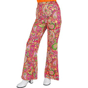 Op deze afbeelding zie je een Kostuums, van het merk Widmann. So Into The 60s Broek Paidge Paisley Vrouw