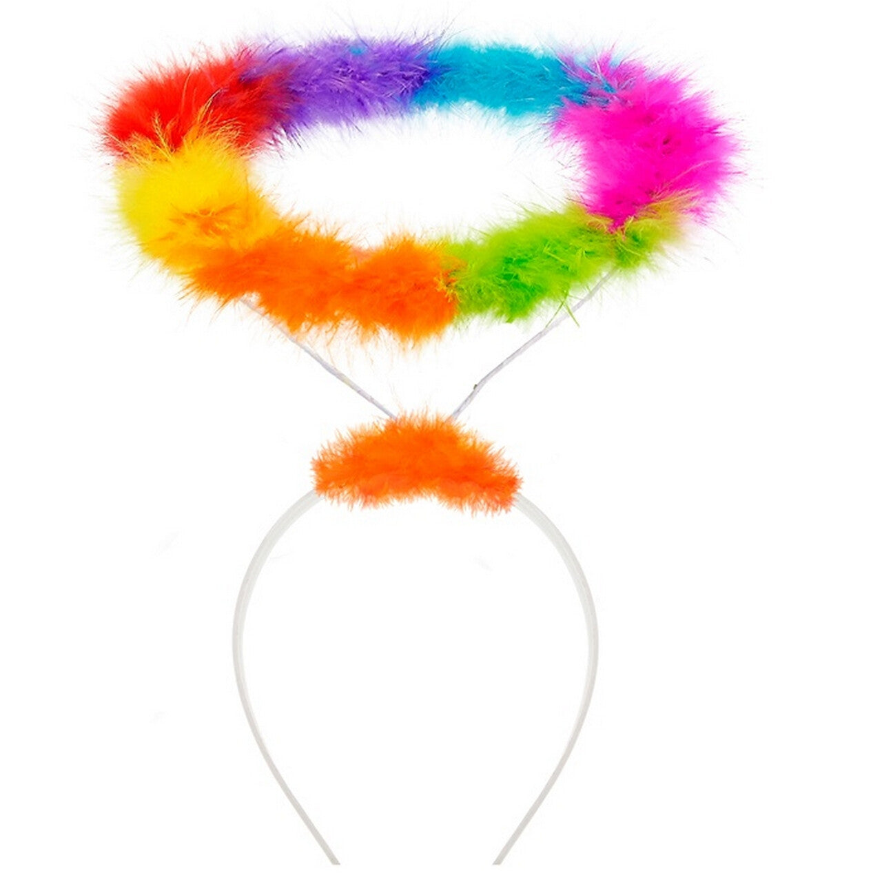 Op deze afbeelding zie je een Accessoires, van het merk Widmann. Pluchen Regenboog Halo