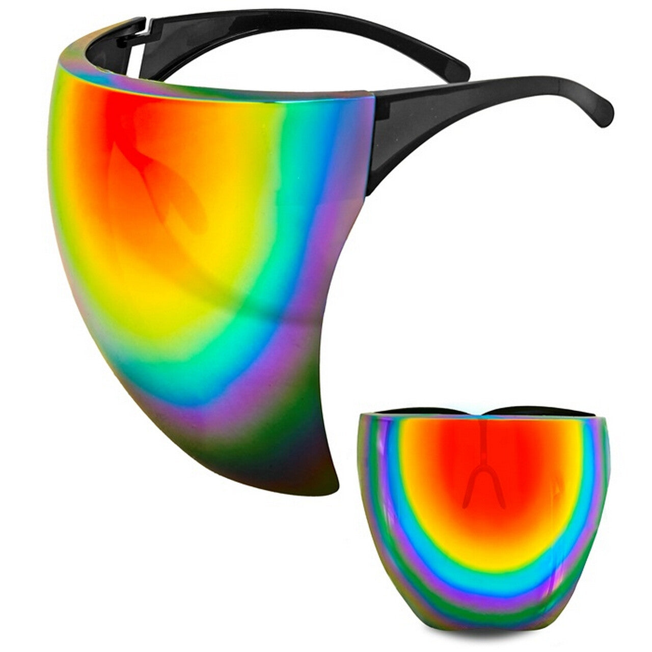 Op deze afbeelding zie je een Accessoires, van het merk Widmann. Face Bril Rainbow
