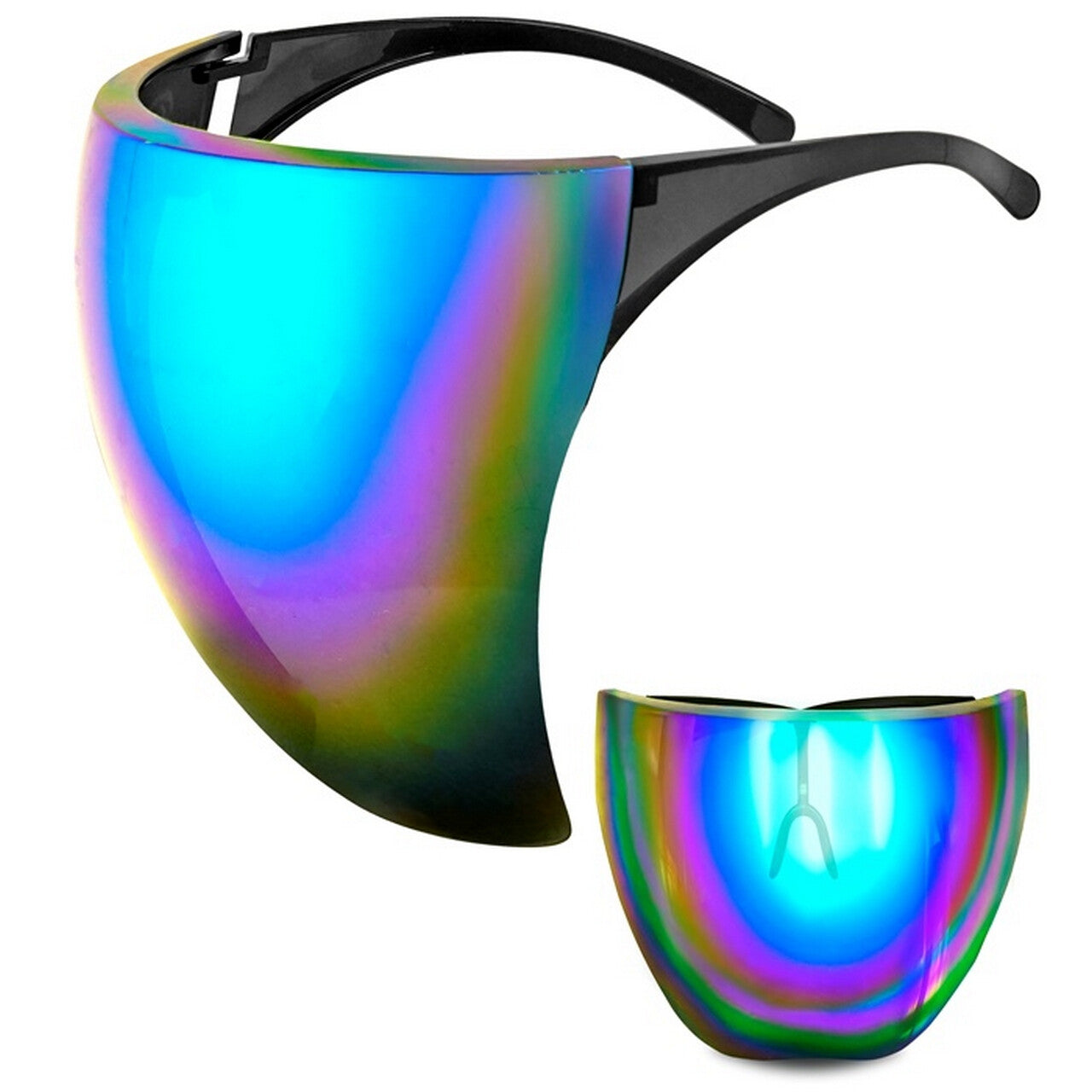 Op deze afbeelding zie je een Accessoires, van het merk Widmann. Face Bril Space Alien