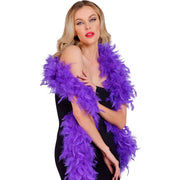 Op deze afbeelding zie je een Accessoires, van het merk Widmann. Boa Paars 180 Centimeter 80 Gram