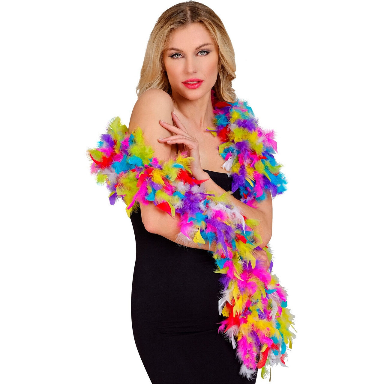 Op deze afbeelding zie je een Accessoires, van het merk Widmann. Boa Confetti Party 180 Centimeter 80 Gram