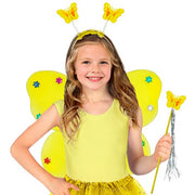 Op deze afbeelding zie je een Accessoires, van het merk Widmann. Gele Vlinder Sterrenfee Set