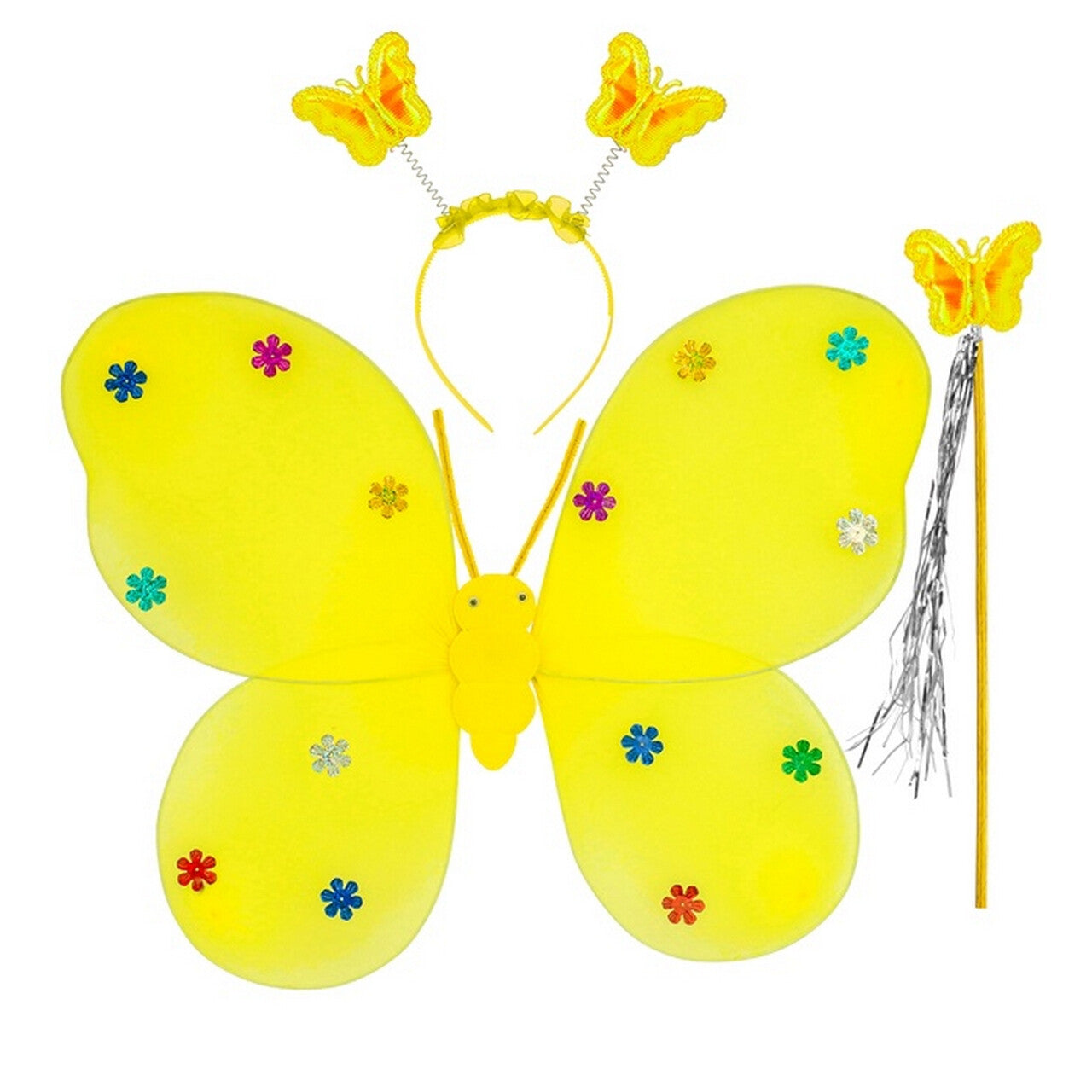 Op deze afbeelding zie je een Accessoires, van het merk Widmann. Gele Vlinder Sterrenfee Set