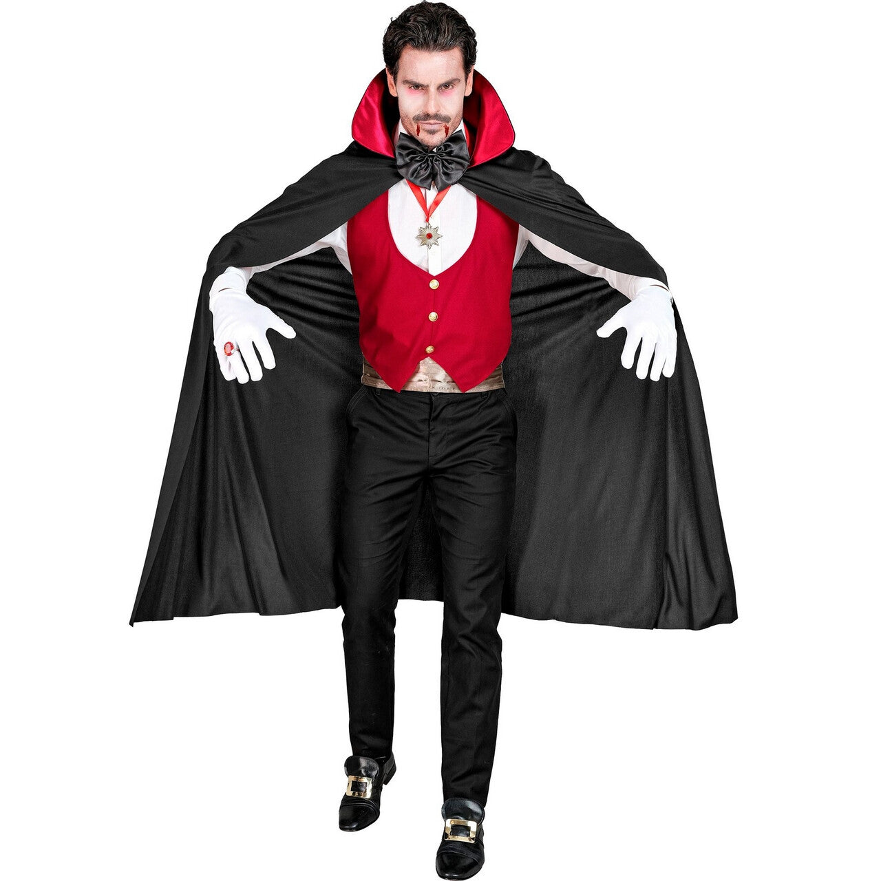 Op deze afbeelding zie je een Kostuums, van het merk Widmann. Charmante Vampier Uit Transsylvania Kostuum