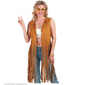 Hippie Vest Met Superlange Franjes Vrouw