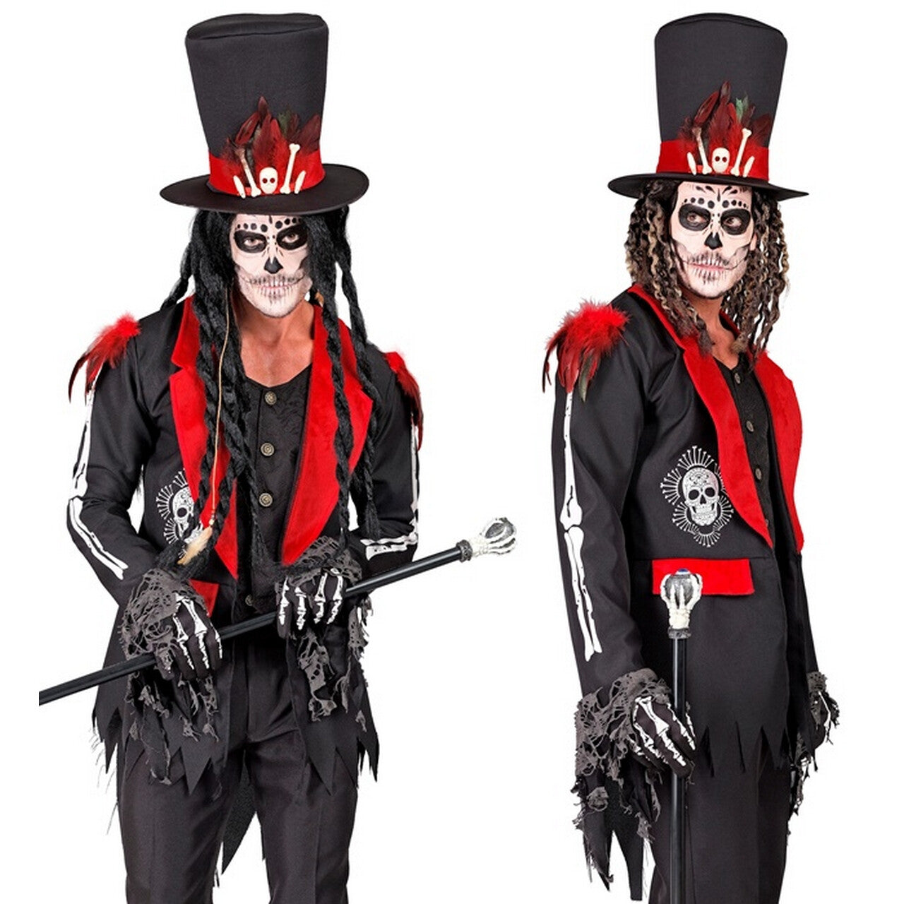 Op deze afbeelding zie je een Kostuums, van het merk Widmann. Duistere Voodoo Master Man