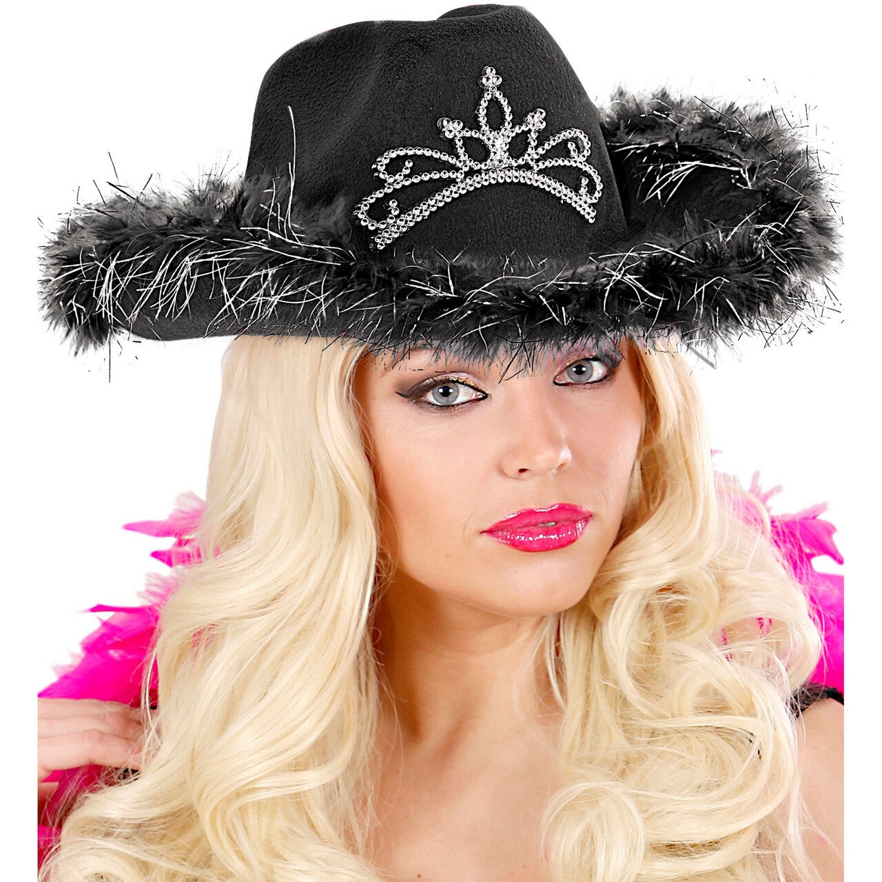 Op deze afbeelding zie je een Accessoires, van het merk Widmann. Cowgirl Hoed Royal Wild West